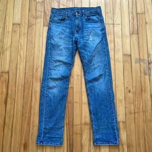 Levi's 505 Regular Fit Straight Leg Jeans Blue Denim Mens Size 31x32